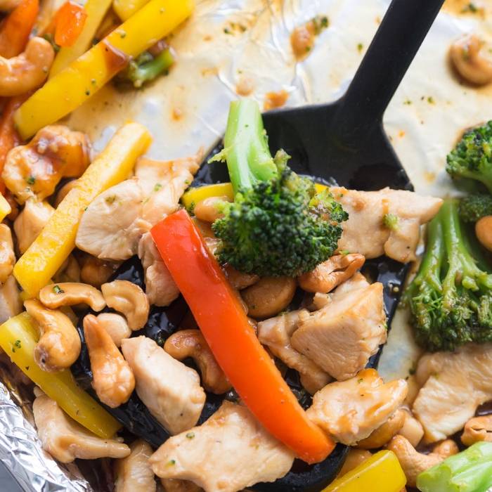 Sheet Pan Cashew Chicken