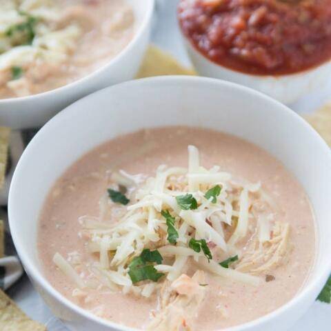 Slow Cooker Chicken Queso Soup Keto Recipe