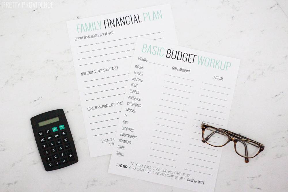 easy printable budget worksheet 