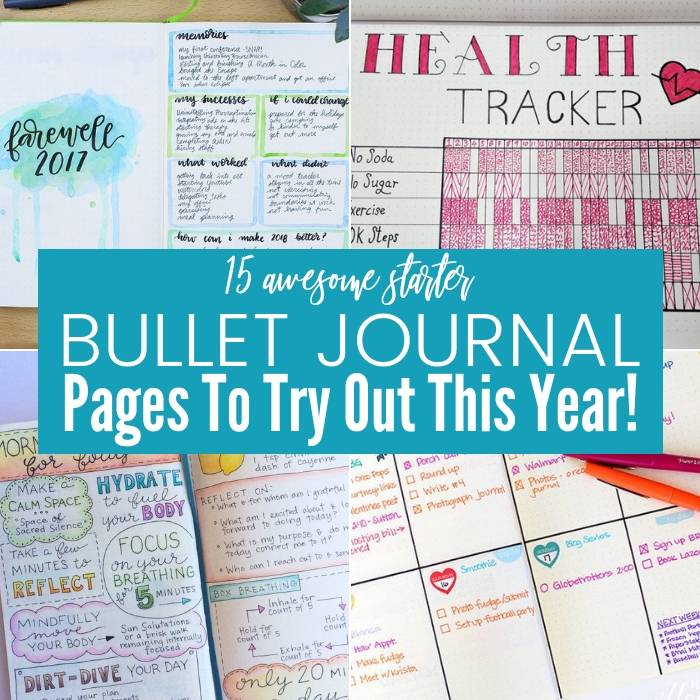 15 Bullet Journal Page Ideas To Try Out