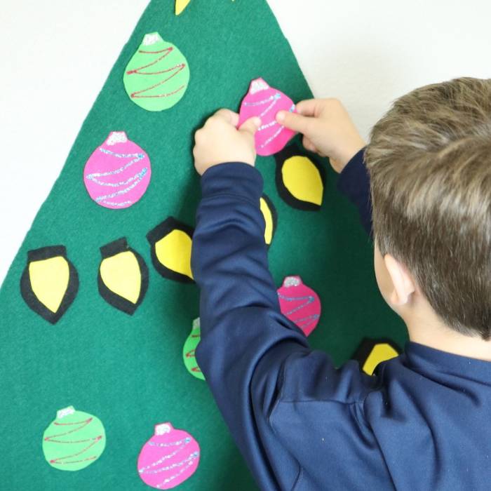 felt diy christmas tree
