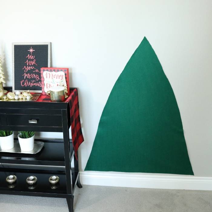 felt wall christmas tree