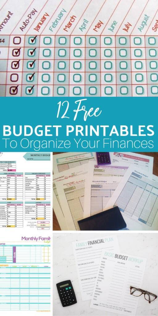 free budget printables for finances