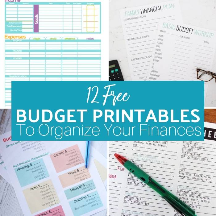 free budget printables
