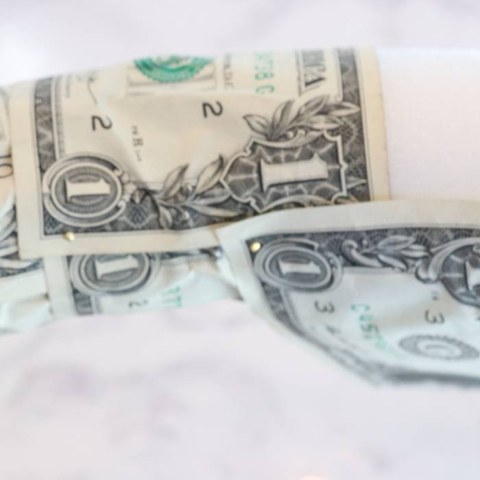 giving cash for Christmas