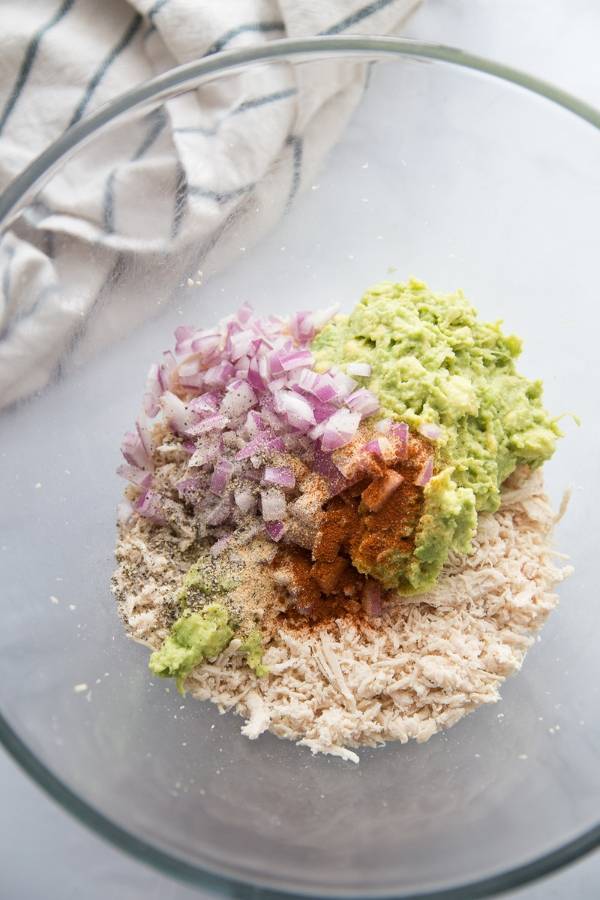 healthy avocado chicken salad recipe