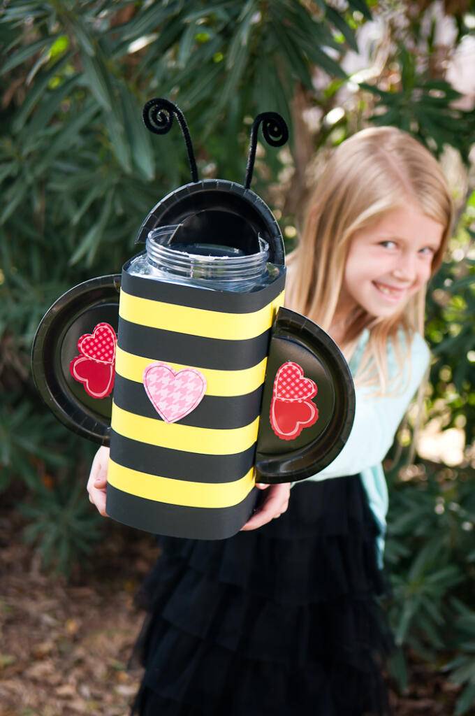 bumble bee valentine box idea 