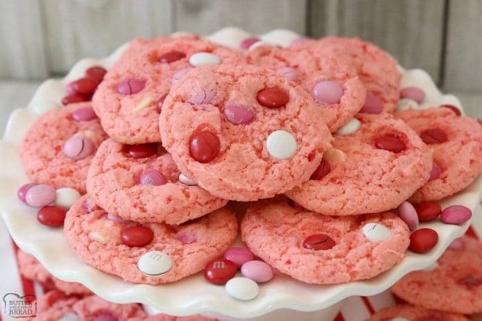 strawberry cake mix valentine's day desserts