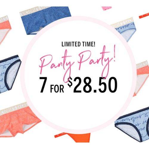 Victoria's Secret Panties Sale! 7 Panties for 28.50!