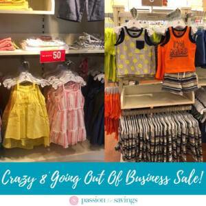 Crazy 8 Going Out Of Business Sale! FINAL WEEKS!