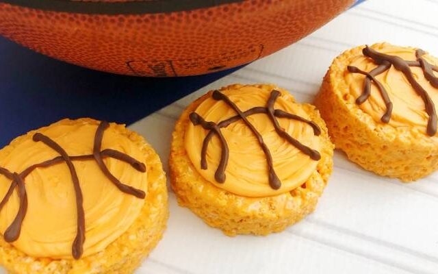 basketball shaped desserts