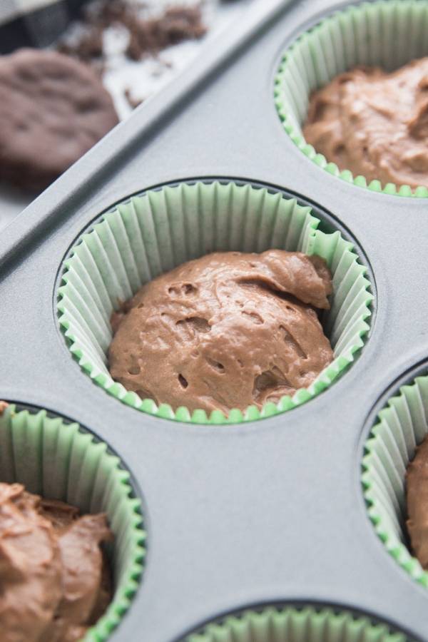 chocolate mint cupcakes from cake mix