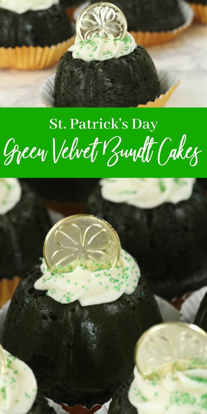 easy green velvet bundt cakes