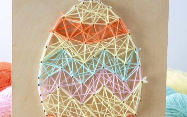 how to make an egg string art