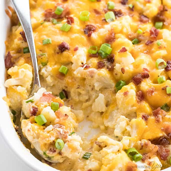 loaded cauliflower casserole