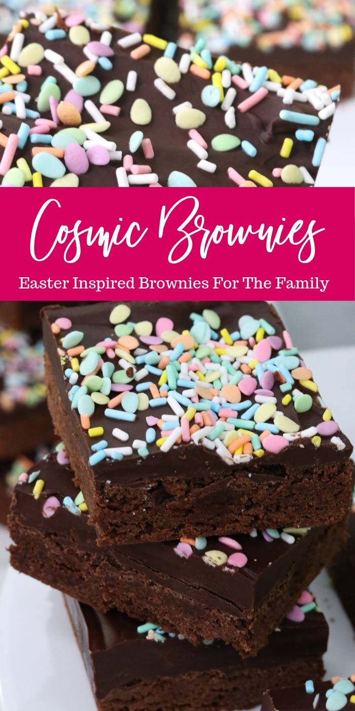 Easter Egg Cosmic Brownies