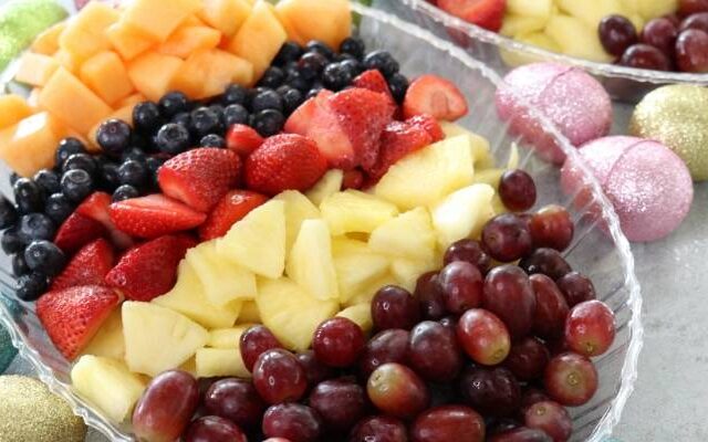 easter fruit display