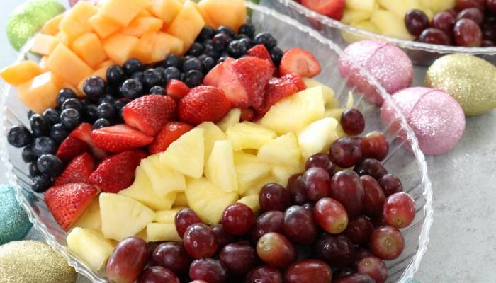 easter fruit display