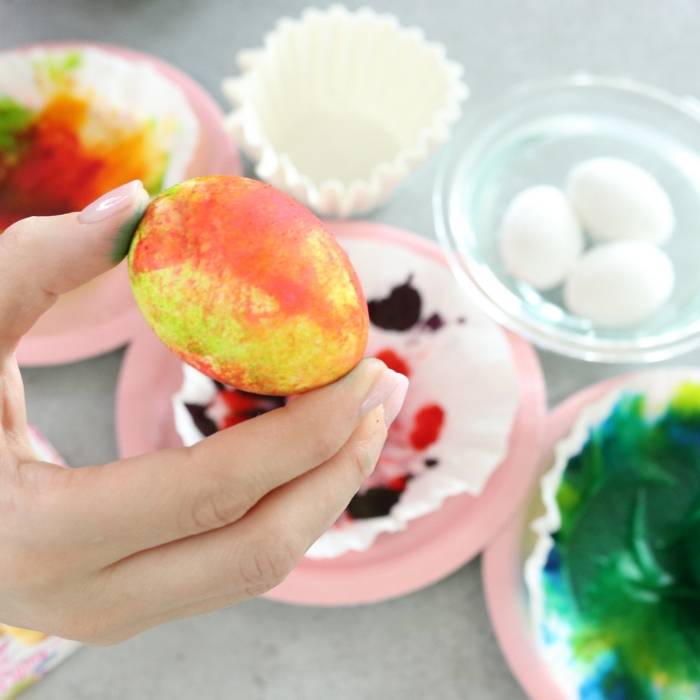tie dye Easter Eggs