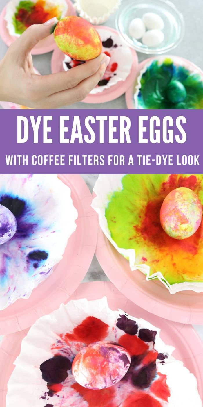 tie dye easter eggs 