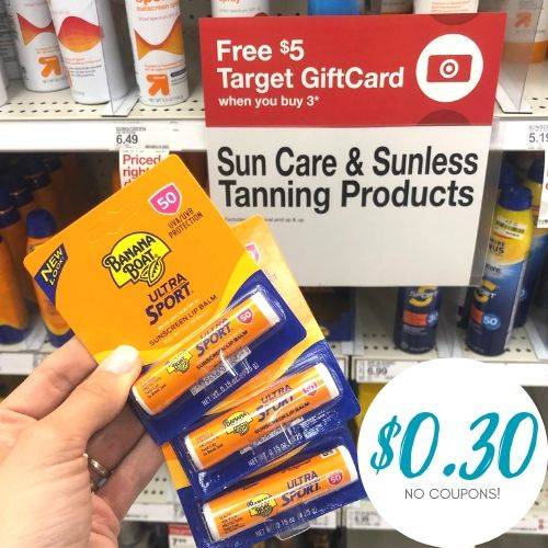 Banana Boat Sunscreen Lip Balm Just $0.30 at Target!