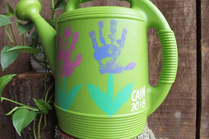 handprint watering can