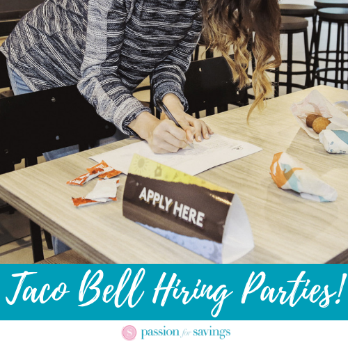 Taco Bell Hiring Parties