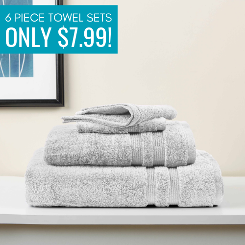 6 Piece Towel Sets