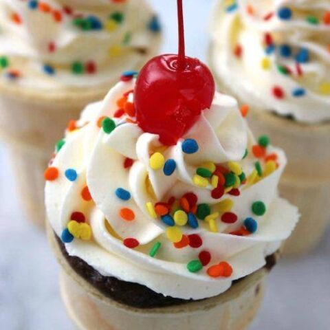 Ice Cream Cone Cakes Recipe!