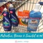 Bounce Dryer Sheets, Palmolive &amp; Suavitel Just $0.99 at Walgreens!