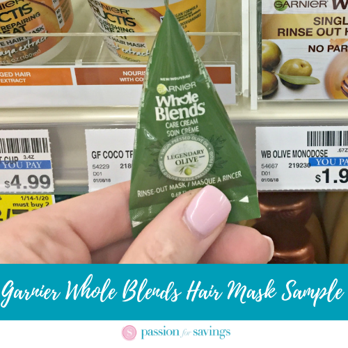 FREE Garnier Whole Blends Hair Mask Sample