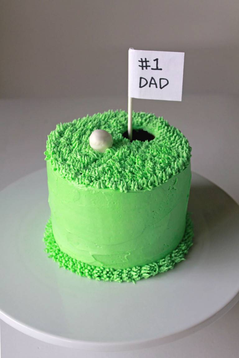 golf cake for dad 