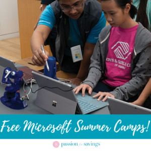 Free Microsoft Summer Camps for Kids!