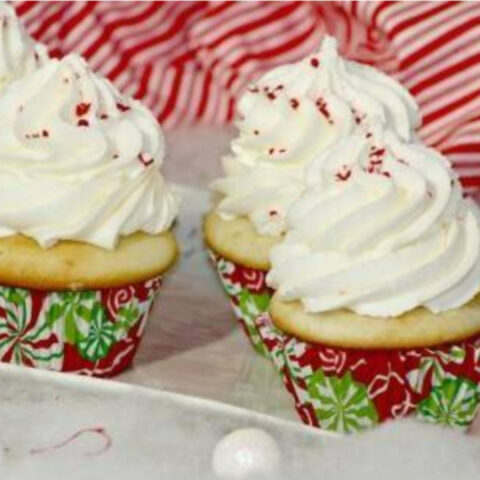 Peppermint Candy Cane Cupcakes Recipe