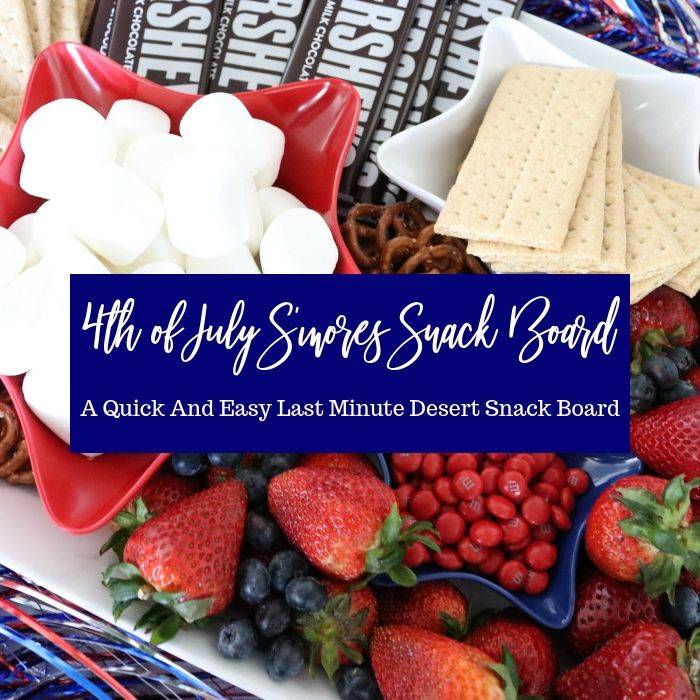 smores snack board idea