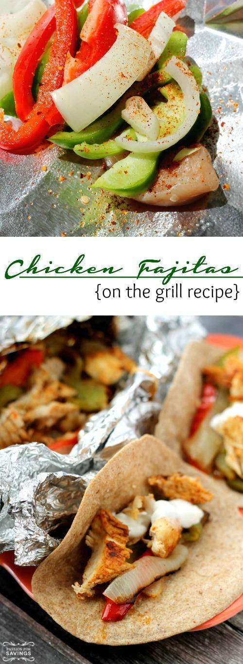 chicken fajita foil packet dinner 