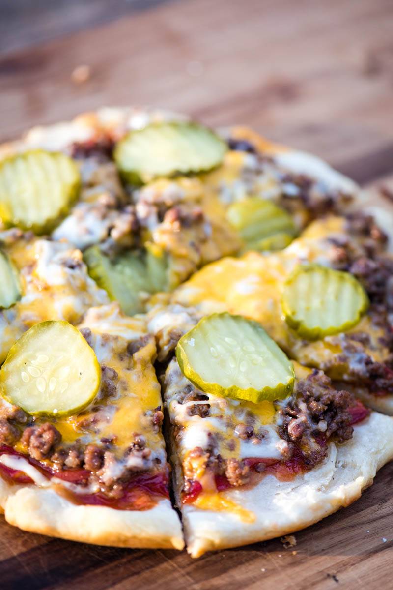 hamburger pizza 