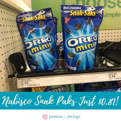 Nabisco Cookies Snak Paks Just $0.81 Each at Target!
