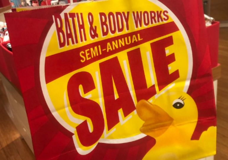 bath & body works semi-annual sale feature