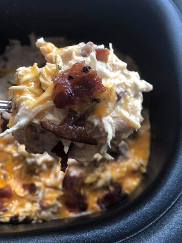 chicken, bacon, crockpot meal 
