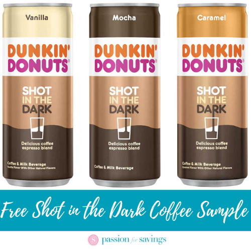 FREE Dunkin' Donuts Shot in the Dark Coffee Sample