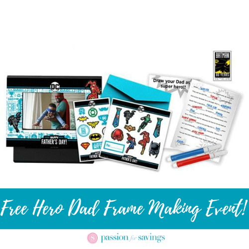 FREE Hero Dad Frame Making Event