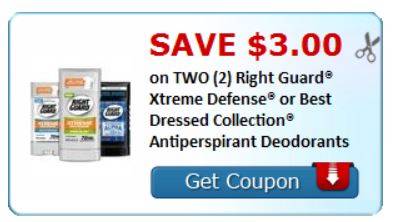 Right Guard Xtreme Deodorant Just $0.81 each + FREE Purell!!