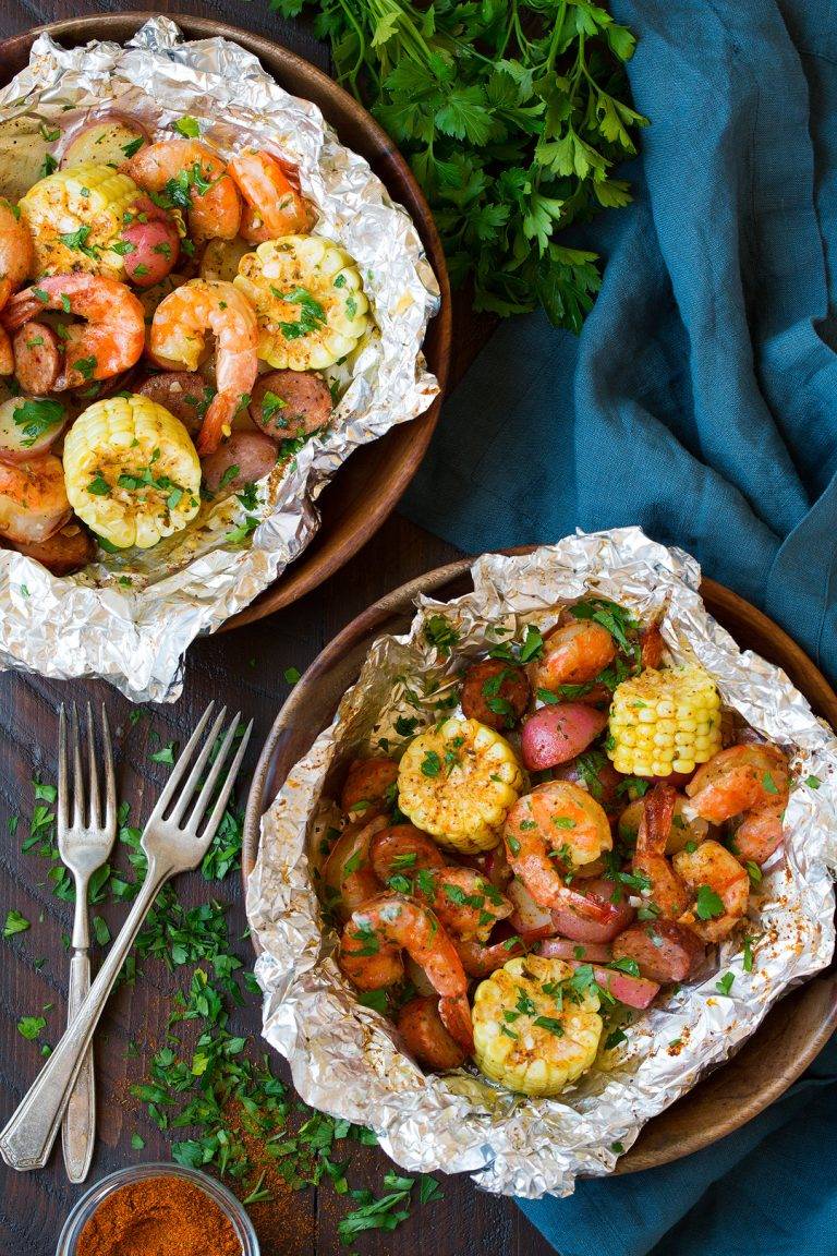 shrimp boil foil packet