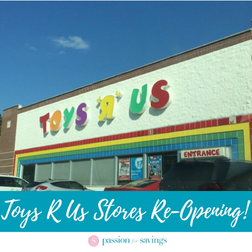 Toys R Us Stores Re-Opening