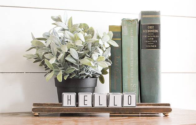 dollar tree wood blocks 