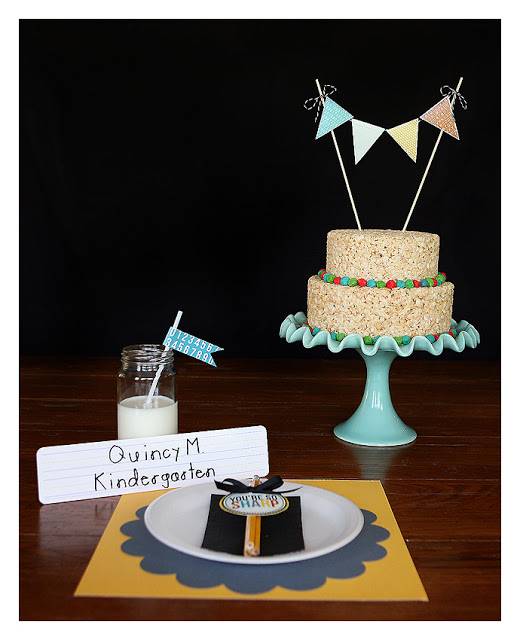 back to school table setting 