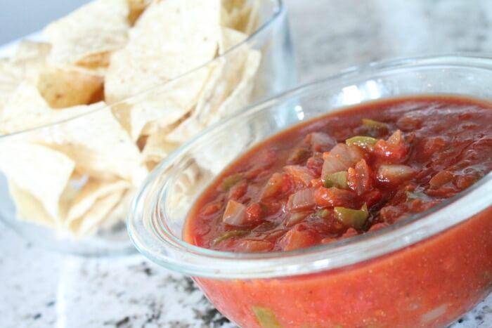 Instant Pot Salsa in a bowl 