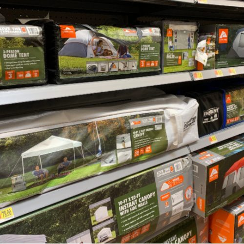 Ozark Trail Deals - tents on the shelves