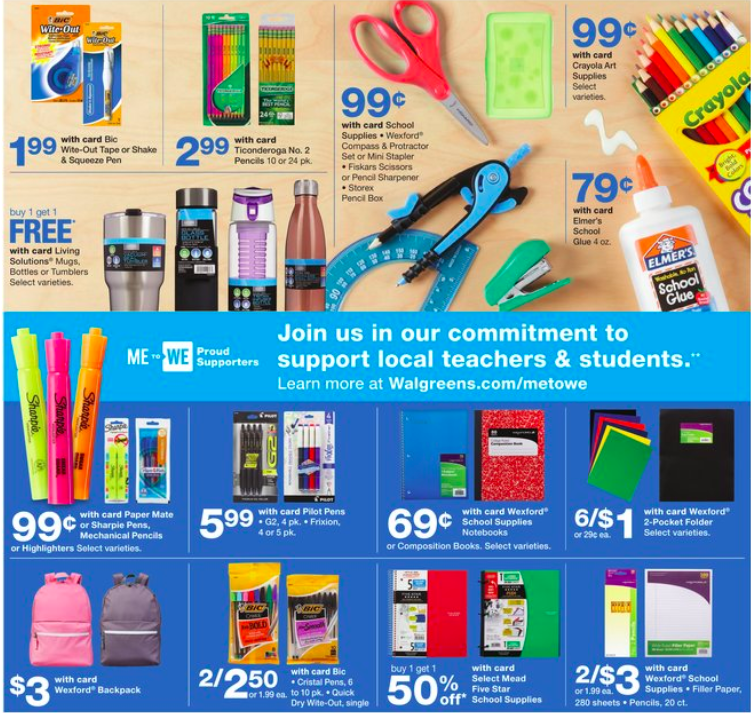 Back to School Sales 2018 School Supplies Walmart, Target, Staples